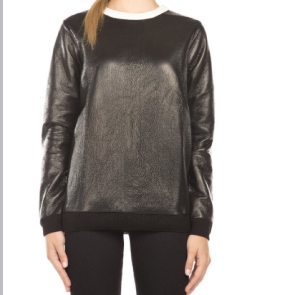 French Connection Slick Vic Textured Top Sweater